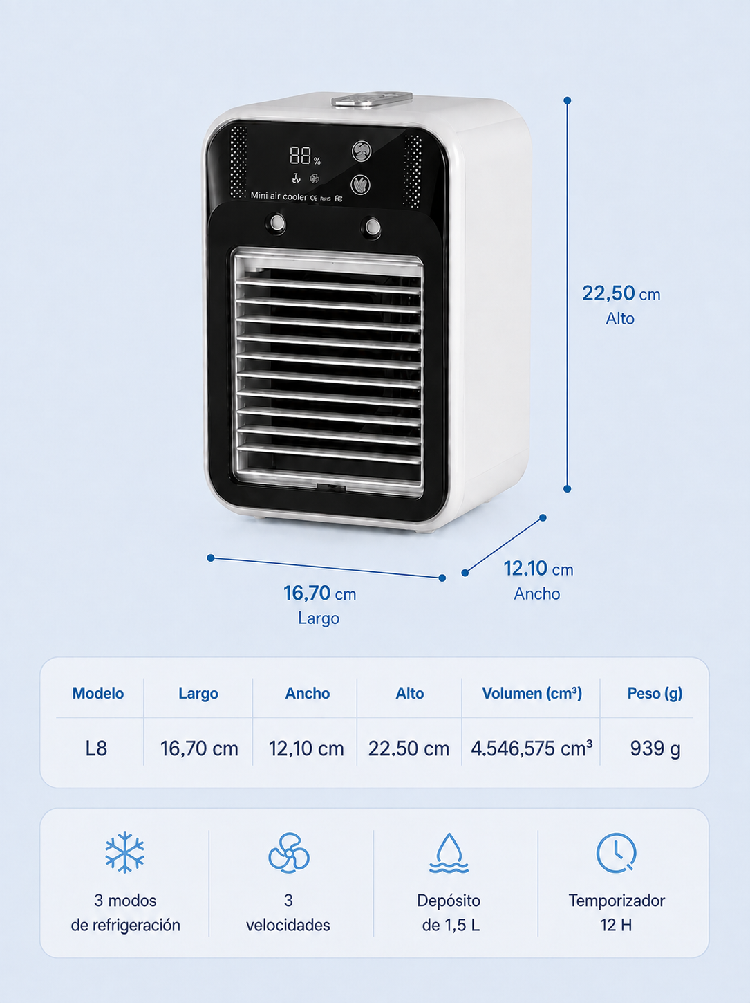 Frisoria Compact Silencieux — Climatiseur Chambre d'Été