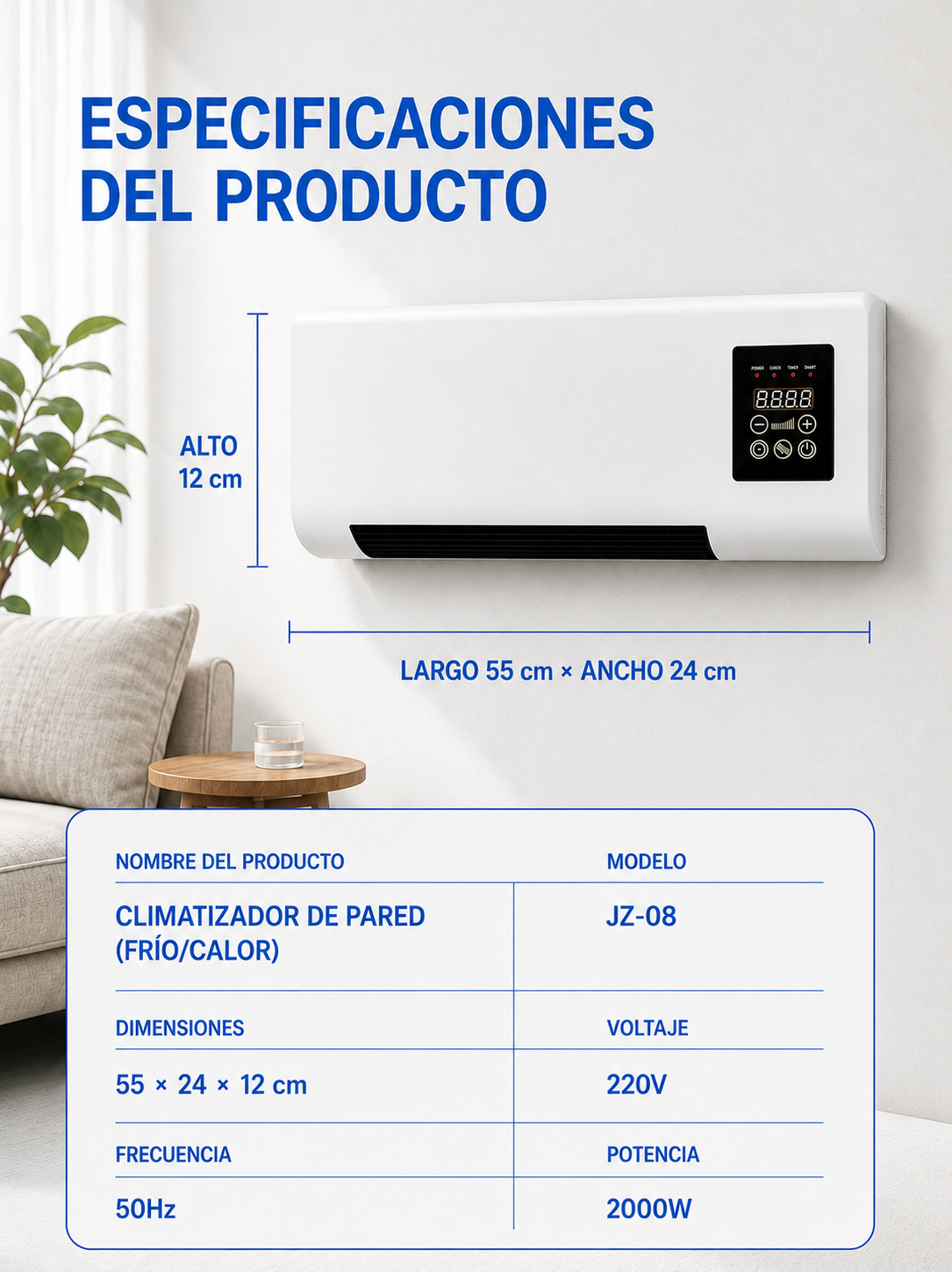 Frisoria Wall Pro — Climatiseur Mural Autonome à Installer