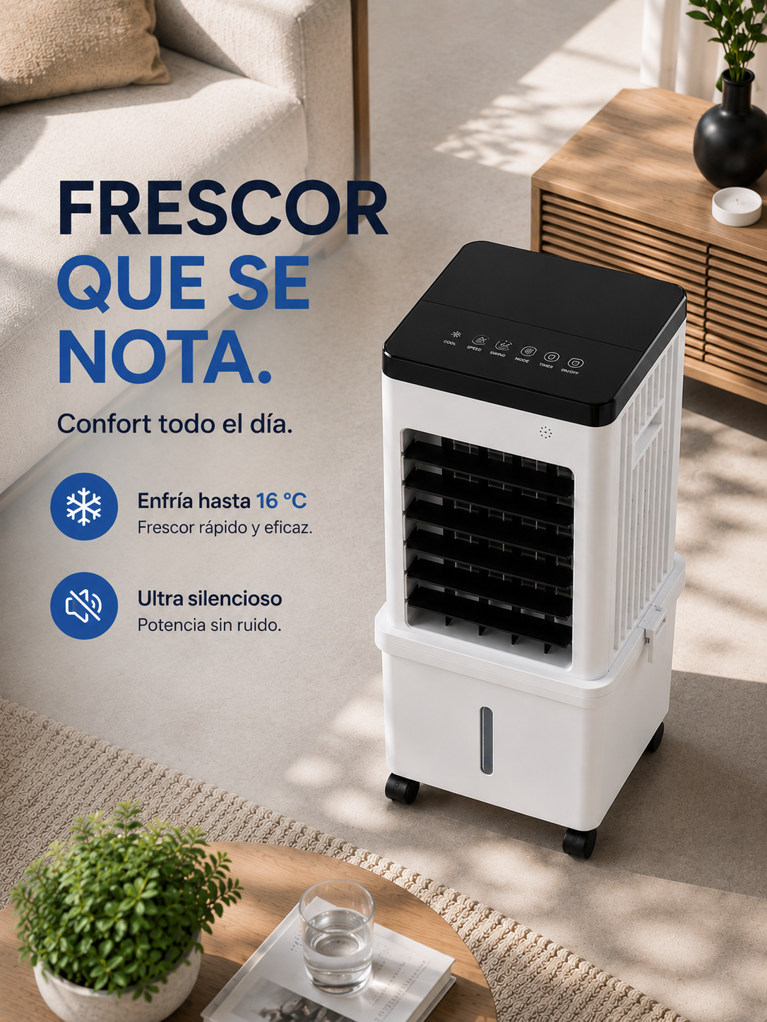 Frisoria 3-en-1 — Climatiseur Ultra Silencieux 60 dB