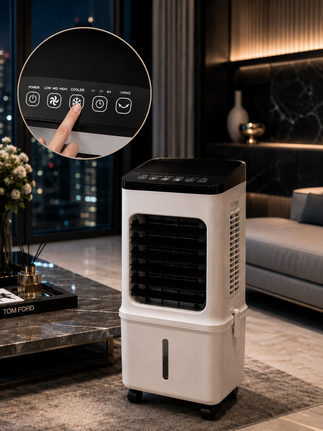 Frisoria Deluxe — Climatiseur Portable 4-en-1 avec Télécommande