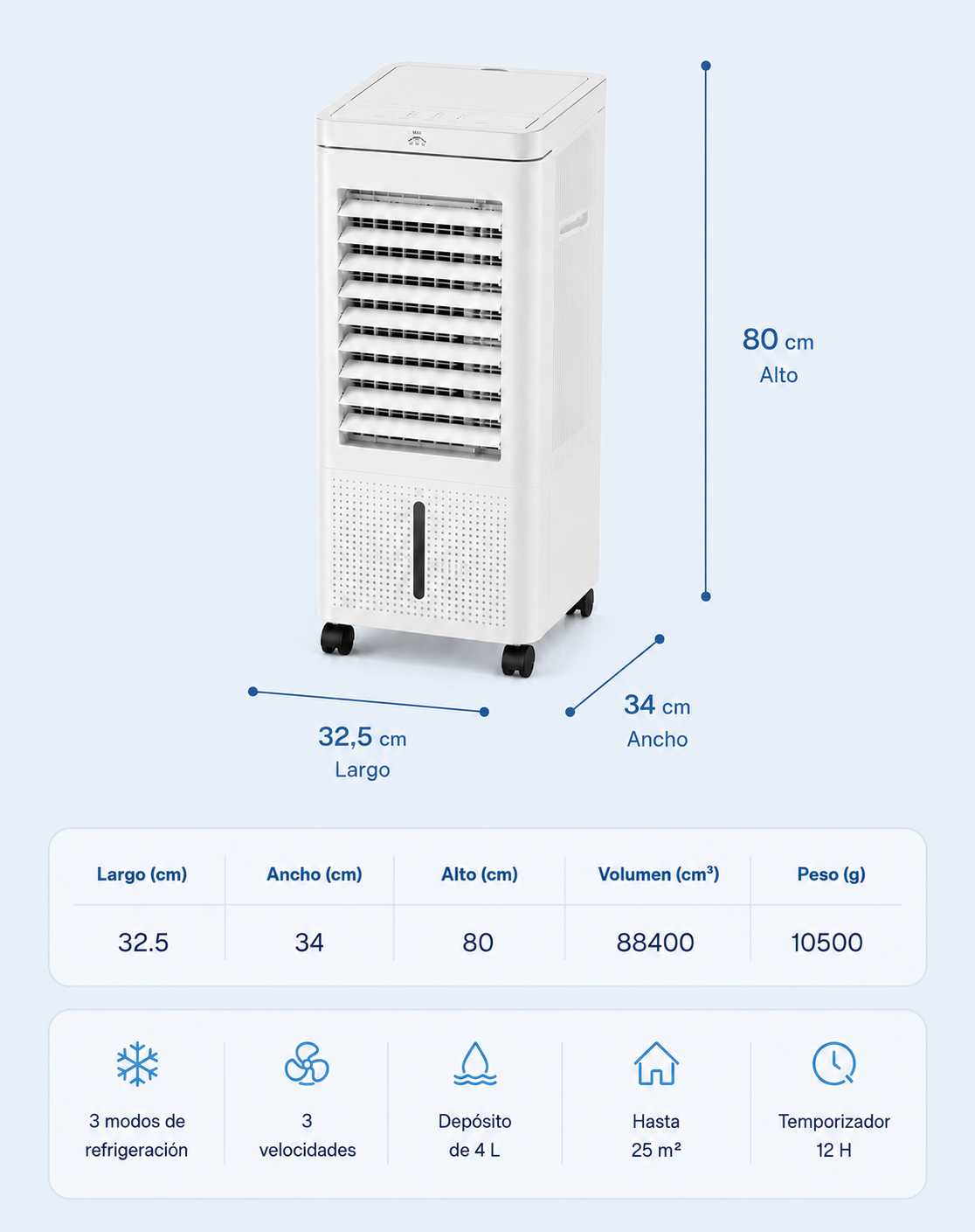 Frisoria Max — Climatiseur Portable Puissant 25 m²