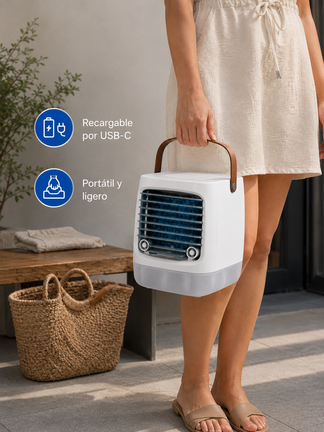 Frisoria Mini USB — Rafraîchisseur d'Air Silencieux Bureau